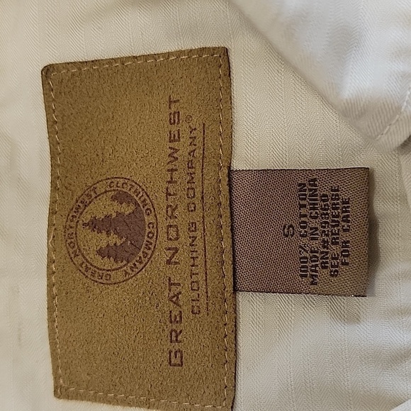 Great Northwest, Size S Cream Colored 'Safari-Style' Jacket. Front Pockets, GUC - Picture 10 of 10